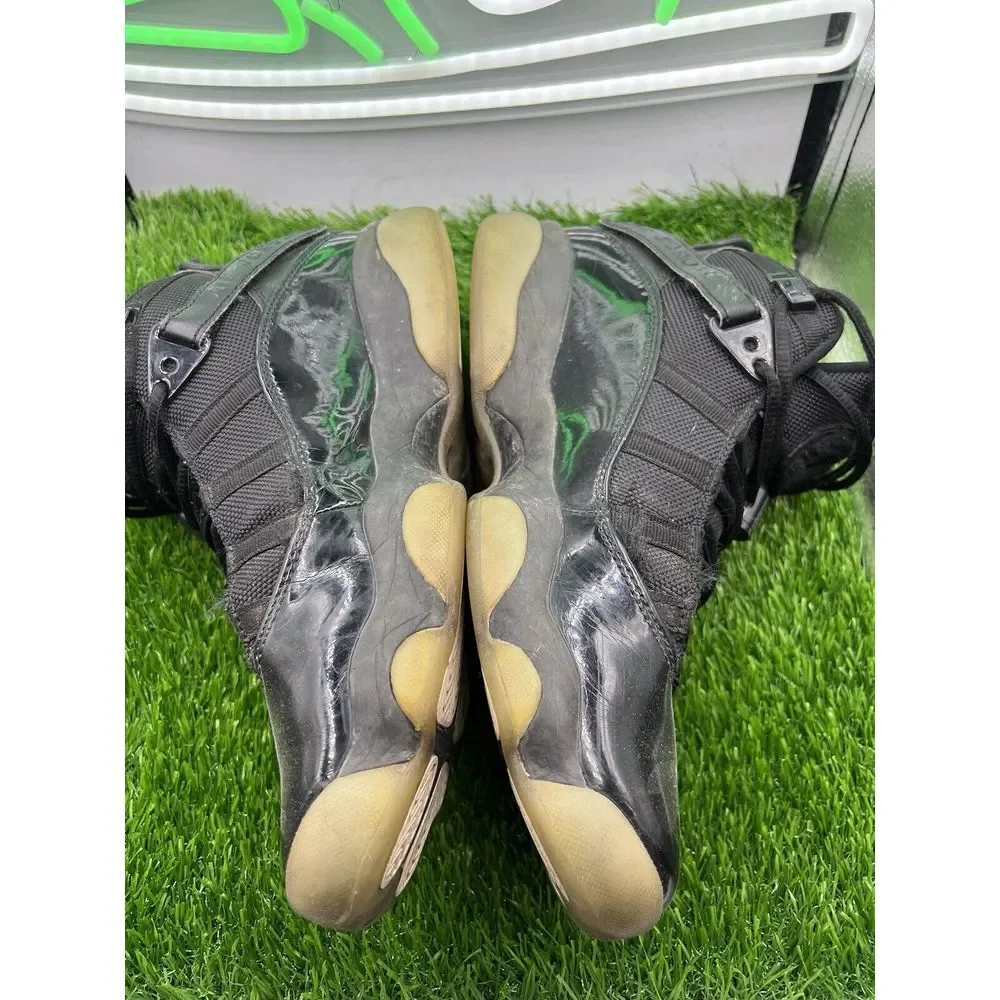 Nike Air Jordan 6‎ Rings Basketball Shoes Black Ice 2018 322992-011 Men's Size 8
